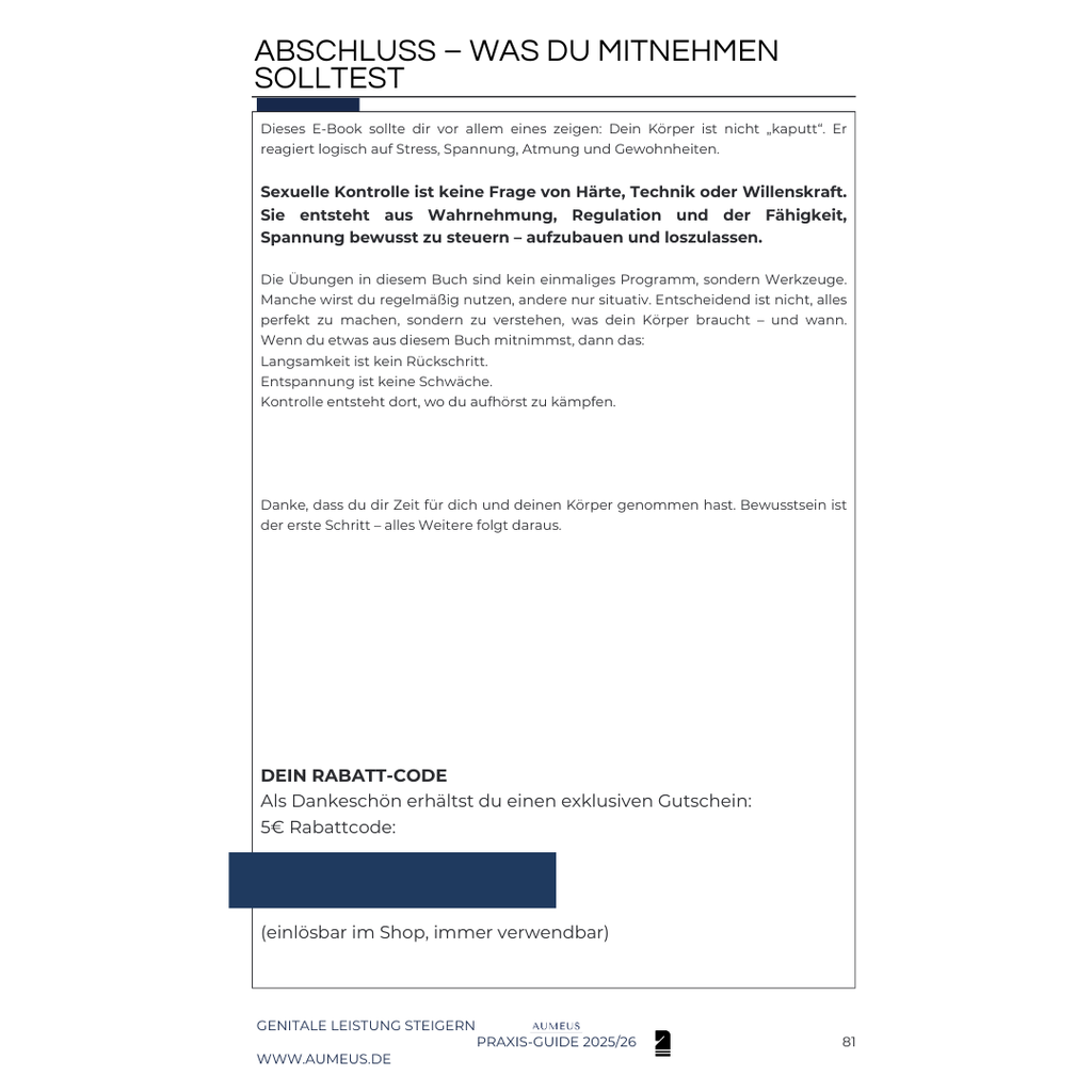 GENITALE LEISTUNG STEIGERN