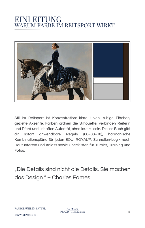 FARBGEFÜHL IM SATTEL